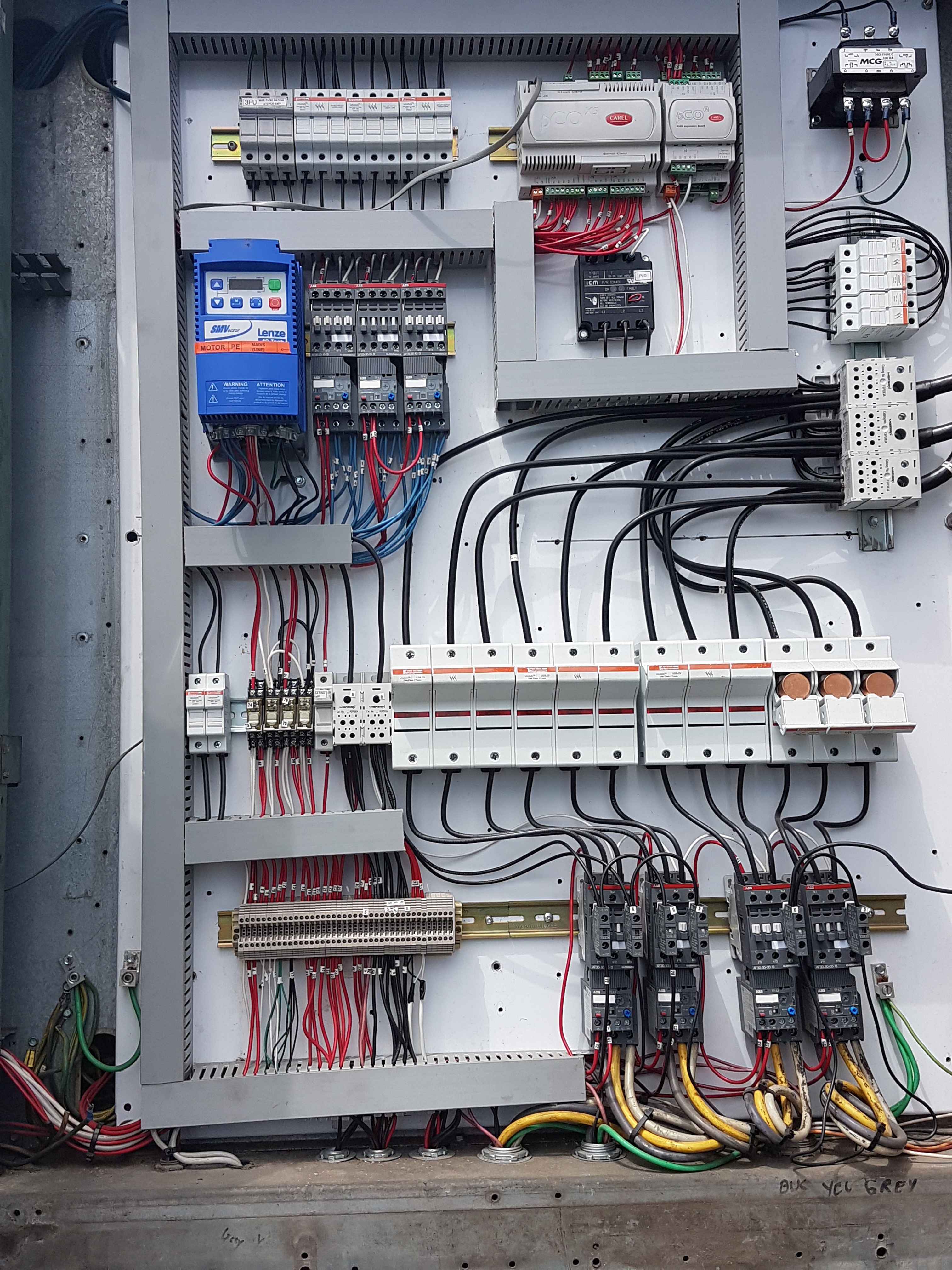 HVAC control panel maintenance